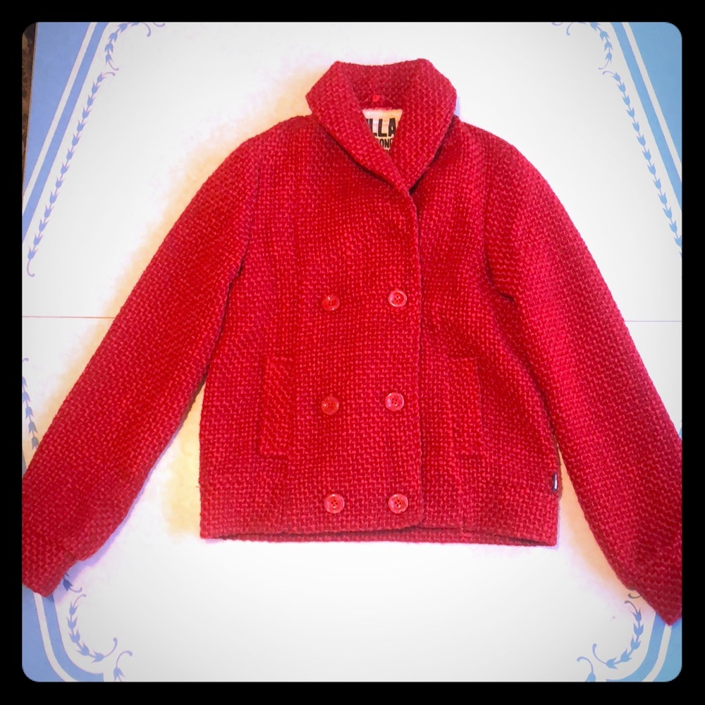 Beautiful Red Billabong coat